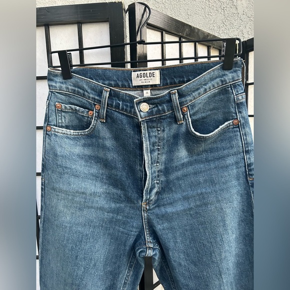 Agolde Classic Blue Denim Jeans size 26 - Picture 2 of 8